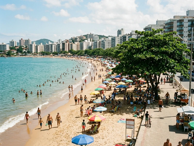 Um roteiro cuidadosamente desenhado para famílias com crianças e idosos aproveitarem o litoral capixaba com tranquilidade 🏖️. Reúne praias de águas mansas sombreadas por castanheiras, passarelas ecológicas acessíveis no Parque Paulo César Vinha, diversão monitorada no parque aquático e o melhor da gastronomia capixaba em Meaípe 🍲. Com intervalos programados para descanso em hotel bem localizado, garante conforto, acessibilidade e bem-estar para todas as idades criarem momentos inesquecíveis juntas ☀️.