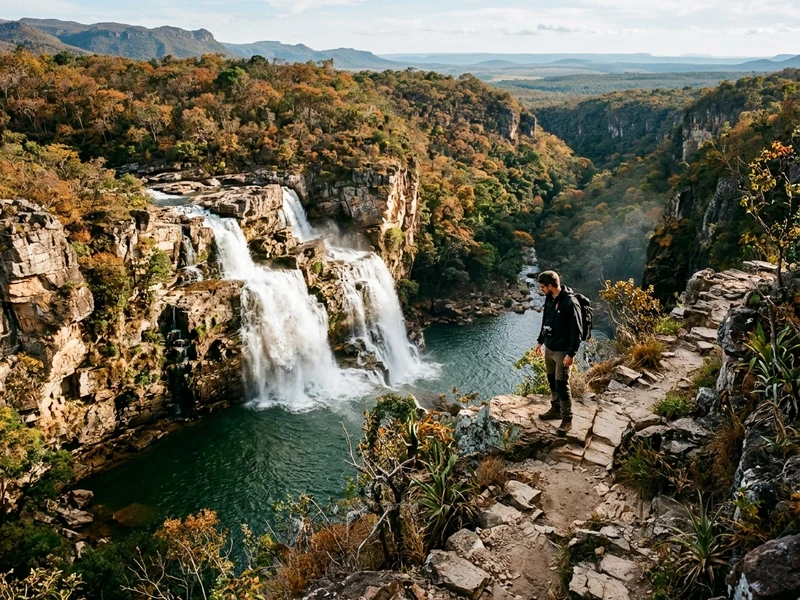Prepare-se para uma jornada eletrizante de pura adrenalina e superação física pelo relevo acidentado do Cerrado goiano! 🧗‍♂️🌿 Este roteiro foi desenhado sob medida para quem respira aventura e busca trilhas exigentes, escaladas técnicas e saltos em águas cristalinas durante o outono, estação marcada pelo clima ameno e poços com excelente visibilidade. Você enfrentará a descida vertiginosa das Cataratas dos Couros, a desafiadora travessia dos Saltos e Corredeiras no Parque Nacional, os cânions estreitos de Raizama e a descida profunda até as fendas das Cachoeiras dos Macaquinhos. Todas as expedições contam com orientações técnicas rigorosas e uso de equipamentos adequados. Aqueça os músculos para dias intensos sem monotonia, compensados pela excelente gastronomia regional e uma atmosfera selvagem inesquecível! 🎒🔥