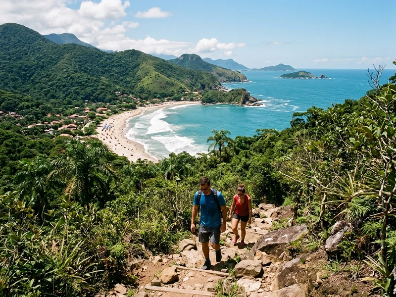 Roteiro dinâmico e enérgico desenhado para aventureiros que buscam elevar a adrenalina ao máximo em São Sebastião durante o verão. A expedição reúne rapel em falésias oceânicas, surfe avançado em ondas de fundo de areia, descida técnica de cachoeiras na Mata Atlântica (canyoning), voo livre de parapente sobre o relevo litorâneo, travessia exigente de caiaque em mar aberto e escalaminhada em costões selvagens. Todos os trajetos evitam aglomerações e priorizam a exploração genuína com equipamentos de segurança certificados e guias locais qualificados.
