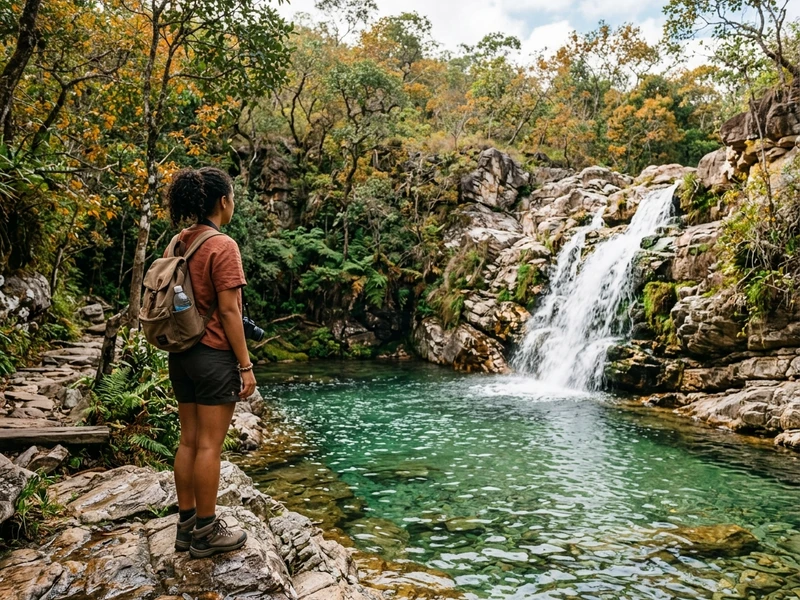 Um roteiro sob medida para quem viaja sozinho com independência e segurança 🎒. Durante o outono, o clima firme convida a desbravar as cachoeiras mais estruturadas da Chapada dos Veadeiros sem riscos desnecessários. A programação equilibra momentos de introspecção na natureza com oportunidades orgânicas de socialização em hostels vibrantes, cafés comunitários com espaço de trabalho e passeios em grupo pelo Parque Nacional 💚✨.