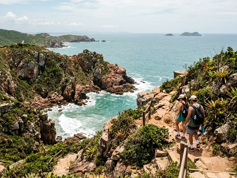 Um roteiro eletrizante de 3 dias projetado especificamente para aventureiros que buscam elevar a adrenalina ao maximo. A experiencia foge completamente dos roteiros passivos tradicionais e mergulha em trilhas tecnicas escarpadas no Parque Estadual da Costa do Sol, esportes nauticos de alta velocidade como kitesurf em Manguinhos, expedicao oceanica com mergulho autonomo na Ilha de Ancora e saltos com rapel nas falesias da Ferradurinha. Tudo planejado com atencao rigorosa aos protocolos de seguranca e equipamentos homologados, garantindo dinamismo ininterrupto em meio aos cenarios mais intocados e desafiadores da peninsula fluminense. 🏄‍♂️🧗‍♂️🌊