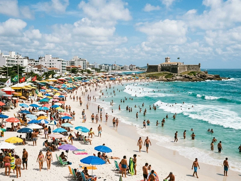 Roteiro mochileiro feito sob medida para explorar o litoral com autonomia e economia! 🎒🌊 Conheca a classica Praia do Forte e o historico Forte de Sao Mateus, desbrave trilhas gratis como a do Morro do Vigia ligando a Praia do Pero a Praia das Conchas, e relaxe na paradisiaca Ilha do Japones. Tudo isso hospedando-se em hostel bem avaliado, utilizando transporte publico local e saboreando comida caseira saborosa e barata! ☀️🏖️
