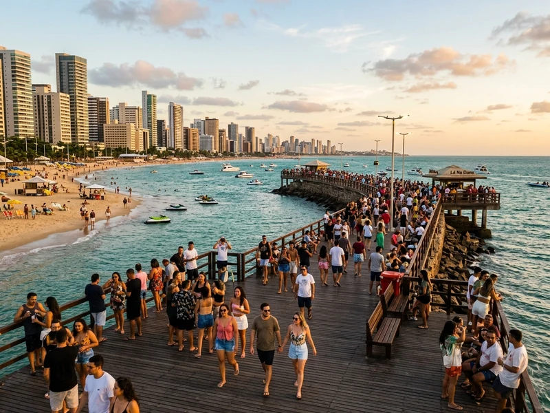 Descubra uma Fortaleza vibrante desenhada para quem vive intensamente a musica e a vida noturna! 🌴🎉 O roteiro equilibra manhãs com sono revigorante e tardes descontraidas de pe na areia com as festas mais badaladas da cidade. Curta a brisa da Praia do Futuro no descolado beach club Guarderia Brasil e aprecie o entardecer no boemio Dragao do Mar. Ao cair da noite, sinta a energia pulsante dos pubs e baladas da Varjota e da Praia de Iracema em points como Austin Pub, Living e o tradicional Pirata Bar. Tudo com mobilidade agil e segura por aplicativo para aproveitar cada momento sem preocupacoes! 🎶🔥