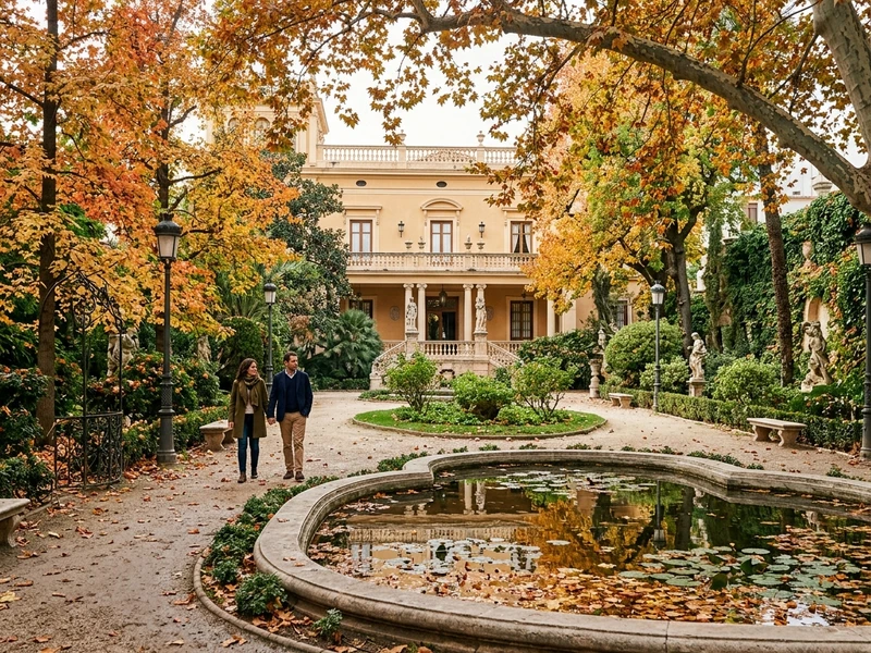 Um roteiro cuidadosamente planejado para casais que buscam elegância, privacidade e experiências marcantes. Desfrute de passeios por jardins neoclássicos isolados, tratamentos de spa exclusivos para dois e momentos contemplativos na Cidade das Artes e das Ciências. O ápice do romance inclui um passeio privativo de barco nas águas douradas da Albufera ao pôr do sol e jantares memoráveis à luz de velas em cenários históricos únicos, tudo complementado por uma hospedagem boutique cheia de charme e autenticidade. 🕊️🥂🍂