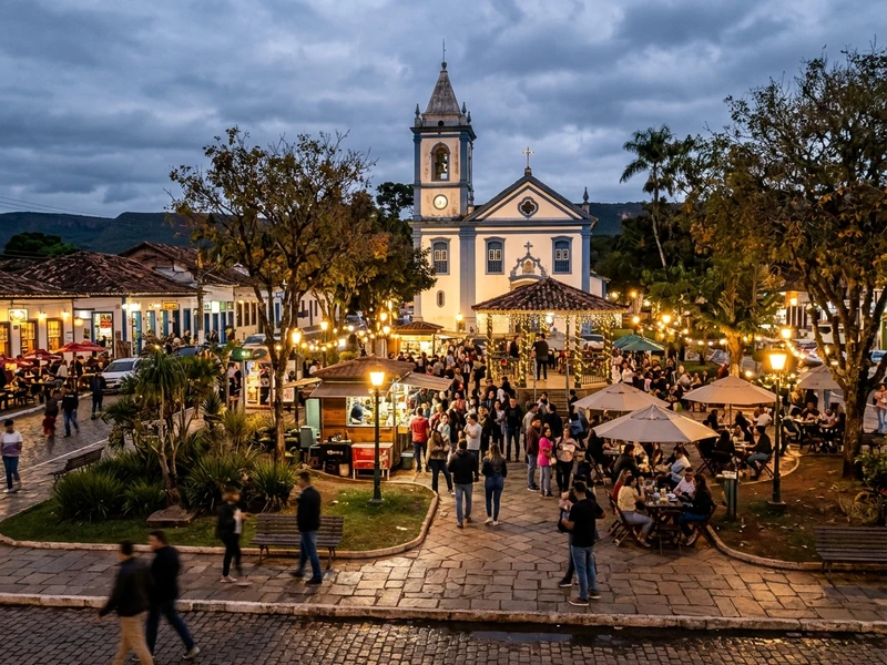 Roteiro dinâmico pensado sob medida para quem busca festivais e vida noturna agitada sem exaustão física diurna 🎸. Com foco no caloroso inverno mato-grossense, os dias contam com passeios cênicos leves como a Cachoeirinha e o Mirante do Centro Geodésico 🌄, preservando toda a disposição para aproveitar o coração boêmio ao redor da Praça Dom Wunibaldo e da Rua Coberta 🎉. As noites ganham vida com apresentações culturais, cervejarias artesanais, rodas de samba e os grandes palcos de festivais locais, combinando boa gastronomia e traslados seguros para curtir cada brinde com total tranquilidade 🍻.