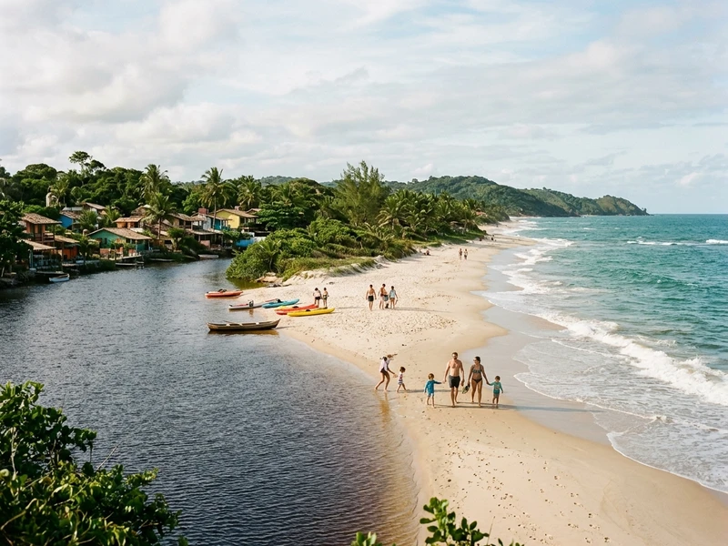 Um roteiro planejado com carinho para famílias que viajam com crianças e pessoas idosas 👨‍👩‍👧‍👦. Aproveite a beleza singular do encontro do rio com o mar com águas serenas, passeios de barco com segurança impecável e ricas vivências culturais com a comunidade Pataxó 🌿. O roteiro respeita um ritmo moderado, intercalando manhãs ativas com pausas refrescantes na pousada durante as horas mais quentes do dia. As opções gastronômicas oferecem sabores autênticos e acolhimento para todas as idades, garantindo conforto, integração e memórias inesquecíveis 🌅.