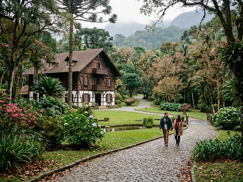 Um roteiro dos sonhos desenhado para casais que buscam charme e privacidade na serra fluminense. Repleto de experiências singulares como passeio de barco pelos jardins históricos, relaxante spa a dois, entardeceres mágicos com vista para os vales e inesquecíveis jantares à luz de velas com o melhor da gastronomia local, tudo emoldurado pelo delicioso clima de inverno das montanhas.