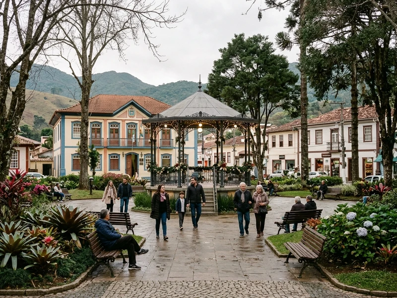 Desfrute de três dias pensados exclusivamente para renovar as energias e desacelerar a rotina nas montanhas de Serra Negra. Com ritmo sereno e deslocamentos curtos, este roteiro privilegia hospedagem de alto padrão com infraestrutura completa de spa, fontes de águas minerais, vistas contemplativas no Alto da Serra e alta gastronomia de conforto. Tudo no aconchego do inverno paulista, longe de agitações e com foco total em bem-estar e repouso. 🌿☕🧖‍♀️