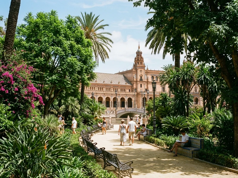 Um roteiro consciente desenhado para apaixonados pela vida selvagem e botânica, integrando os mais belos corredores verdes urbanos e reservas biológicas ao redor do rio Guadalquivir. A programação respeita os ritmos térmicos do verão andaluz, priorizando atividades de observação nas primeiras horas do dia e no entardecer, além de contar com alimentação puramente orgânica e mobilidade de emissão quase nula. 🍃