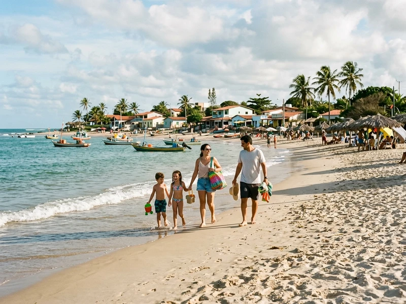 Roteiro planejado especialmente para viagens multigeracionais, equilibrando segurança infantil e conforto de idosos. Com hospedagem térrea e acessível, a programação privilegia praias de águas mansas como a Xêpa, o Cardeiro e a espetacular Tourinhos no pôr do sol 🌅. As pausas diárias pós-almoço protegem contra o sol forte da primavera nordestina, garantindo energia para experiências culturais serenas e jantares saborosos em ambientes planos e sem barreiras físicas 🏖️🍽️.
