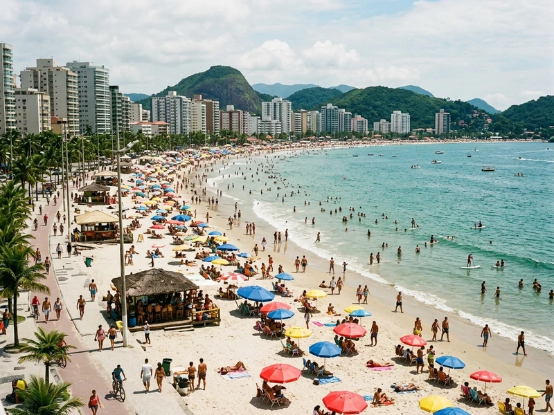Planejado sob medida para amantes da vida noturna e grandes festivais, este roteiro equilibra manhãs tranquilas de descanso com tardes de quiosques descolados e noites inesquecíveis nos maiores palcos da temporada. Com foco nos bairros Enseada, Pernambuco e Pitangueiras, você aproveita as melhores baladas sem o desgaste de passeios pesados durante o dia. Viva a energia do verão com música ao vivo, alta gastronomia e segurança para curtir até o último minuto! 🎶🌊🍸
